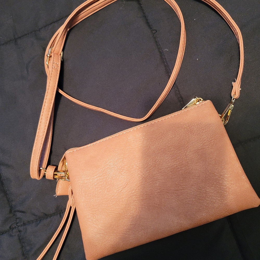 Coral color crossbody